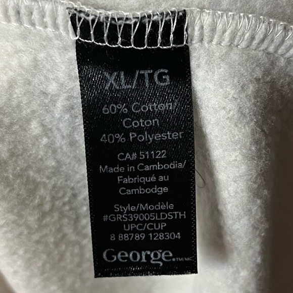 #184 George Grey and Cream Striped Sweater - Picture 7 of 9